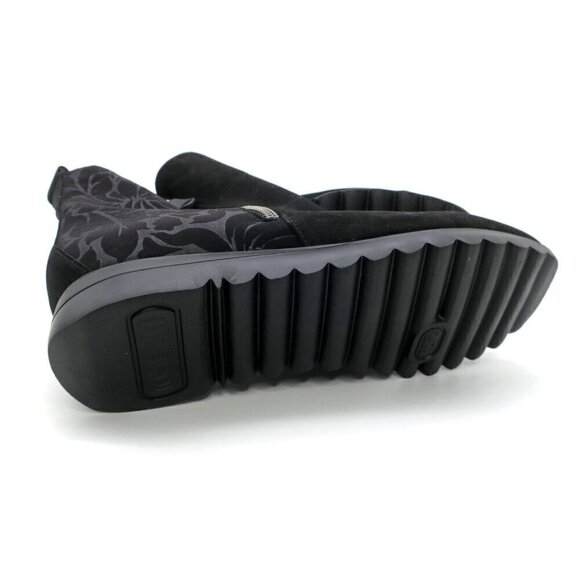 Munro Boots Ashcroft Nubuck Black Ankle Bootie Double Side Zip Women's 9M - Picture 5 of 6